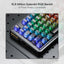 Redragon K649 ELF PRO 3-Mode RGB Mechanical Keyboard - Wired / Wireless / 82 Keys / Transparent Black- Keyboard