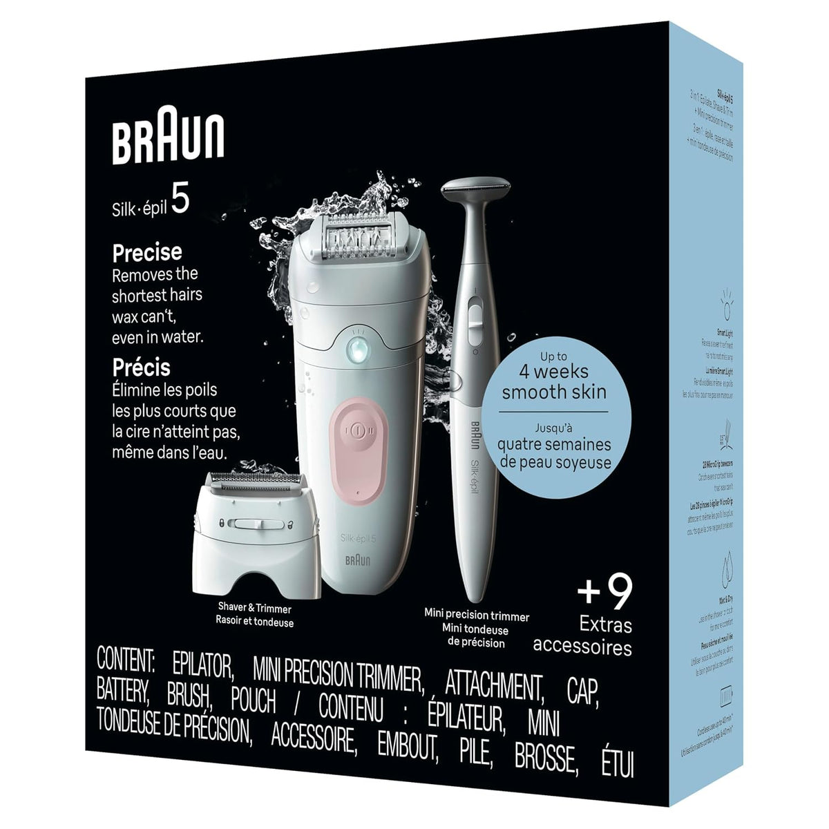 Braun Silk-épil 5 Epilator, Wet & Dry, Lasting Smooth Skin, SE5-230
