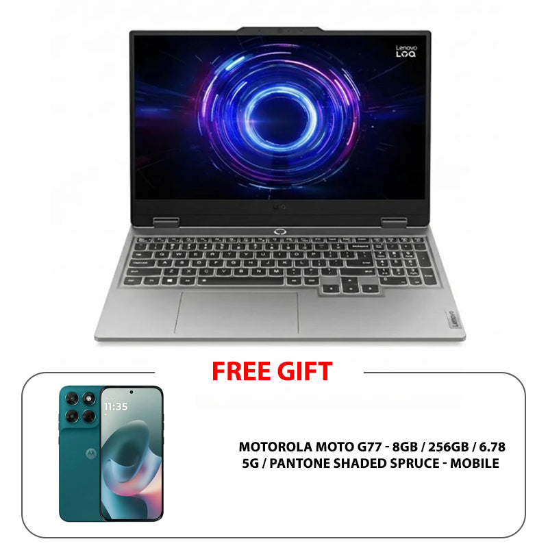 Lenovo LOQ  - 15.6" FHD / RTX 5050 8GB VGA / i7 / 16GB / 512GB (NVMe M.2 SSD) / Luna Grey