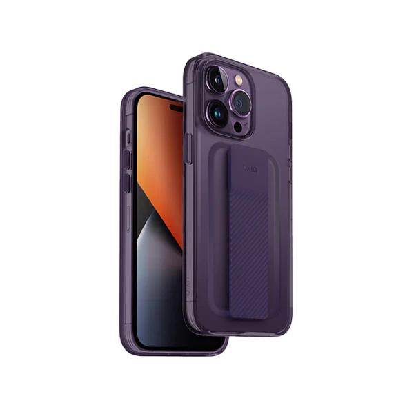 Uniq Hybrid iPhone 14 Pro Max Heldro Mount Series - Fig Purple Accessories > Mobiles & Tablets