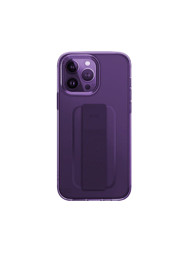 Uniq Hybrid iPhone 14 Pro Max Heldro Mount Series - Fig Purple Accessories > Mobiles & Tablets