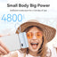 Vention Power Bank LED Display 4800mAh (USB-C + Lightning + USB-C) 22.5W Foldable USB-C Type - Black