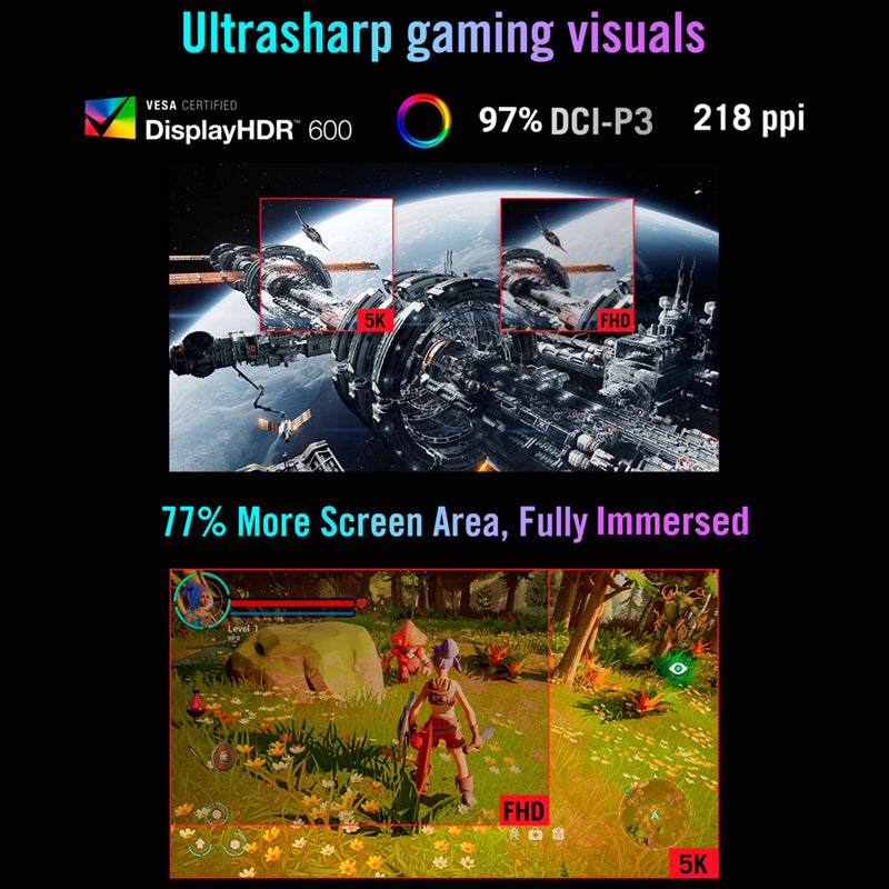 ASUS ROG STRIX XG27JCG Gaming Monitor - 27" 5K / 0.03ms / 180Hz / HDMI 2.1 / DP 1.4 / USB 3.0 / 3YW - Gaming Monitor