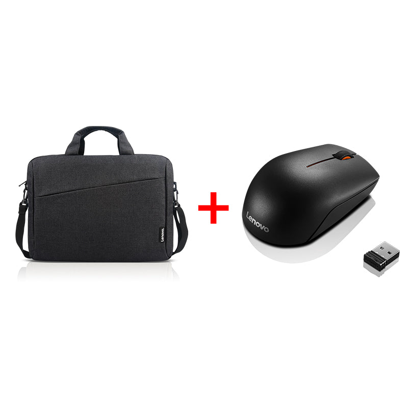 Bundle Offer - Lenovo T210 Laptop Casual Toploader - 15.6" Laptop Bag / Black + Lenovo 300 Wireless Compact Mouse