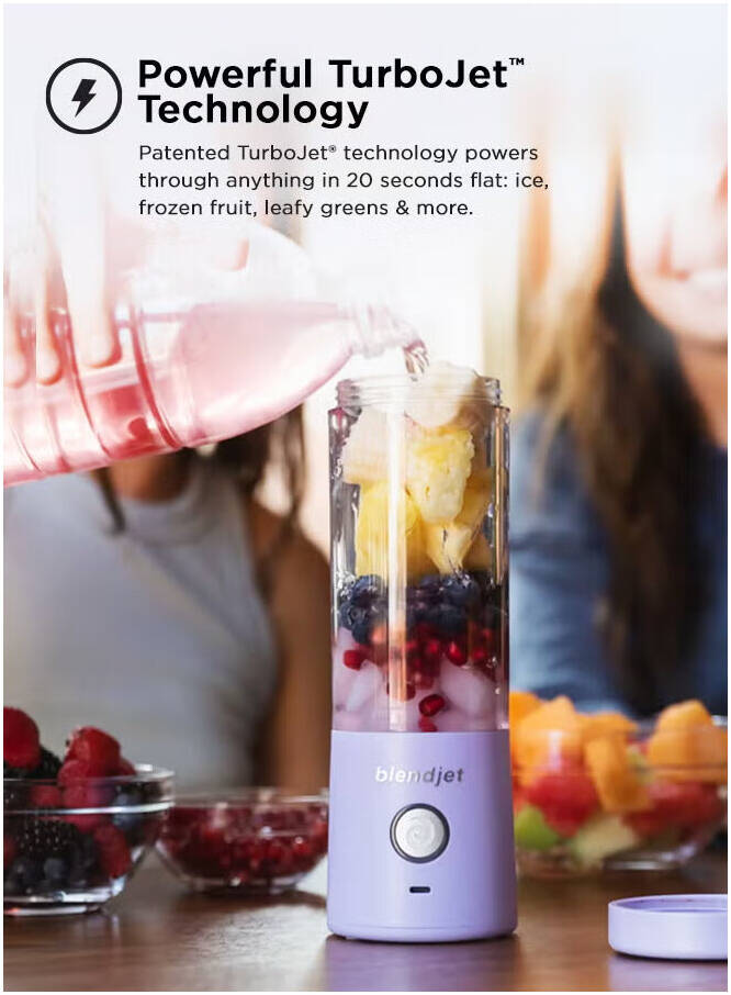 BlendJet V2 Portable Blender - 475ml / 200W / USB-C / Sea Glass