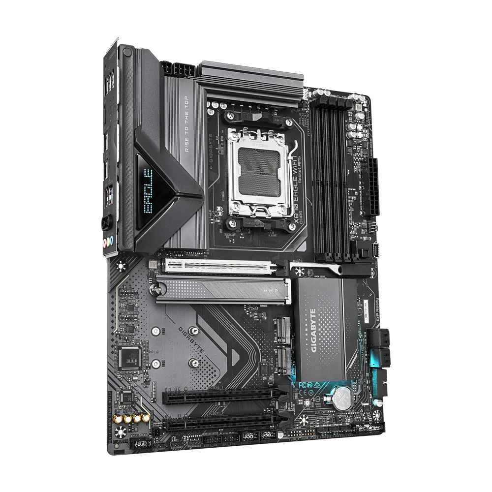 GIGABYTE X870 EAGLE 1.1 Motherboard - DDR5 / Wi-Fi7 / Bluetooth / HDMI / DisplayPort / USB - Black