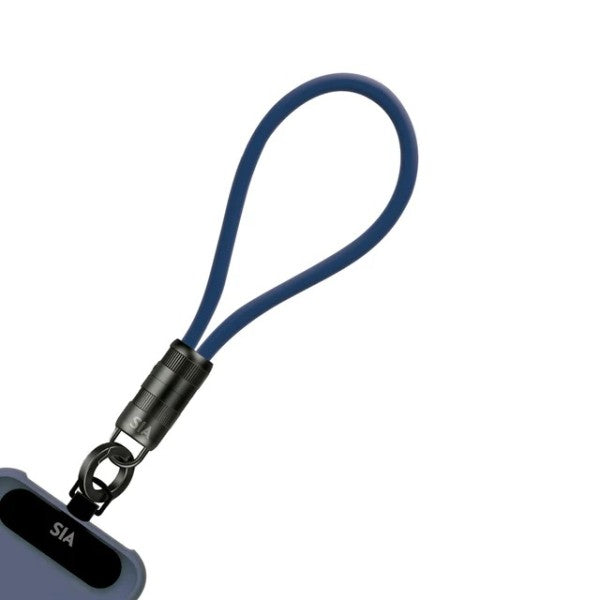 SIA Soft Rubber Power Link Lanyard Cable - 60W / 0.3 Meter / Navy Blue
