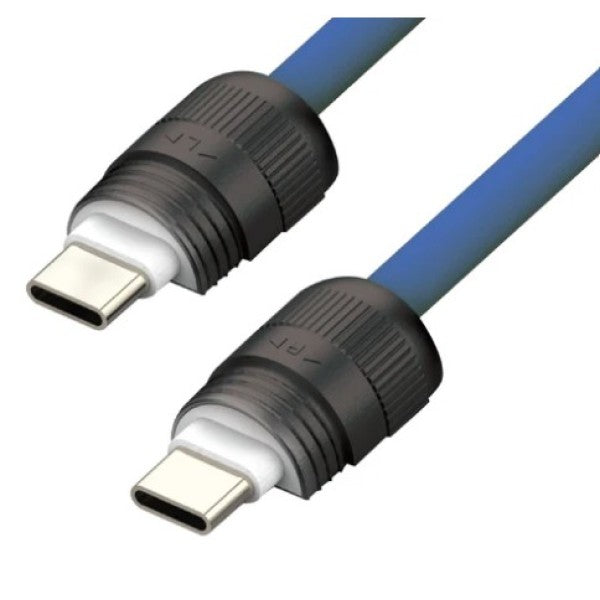 SIA Soft Rubber Power Link Lanyard Cable - 60W / 0.3 Meter / Navy Blue