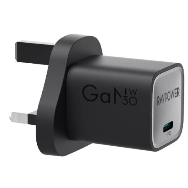 RAVPower RP-PC1056 Mini GaN Charger - 30W / Type-C / Black
