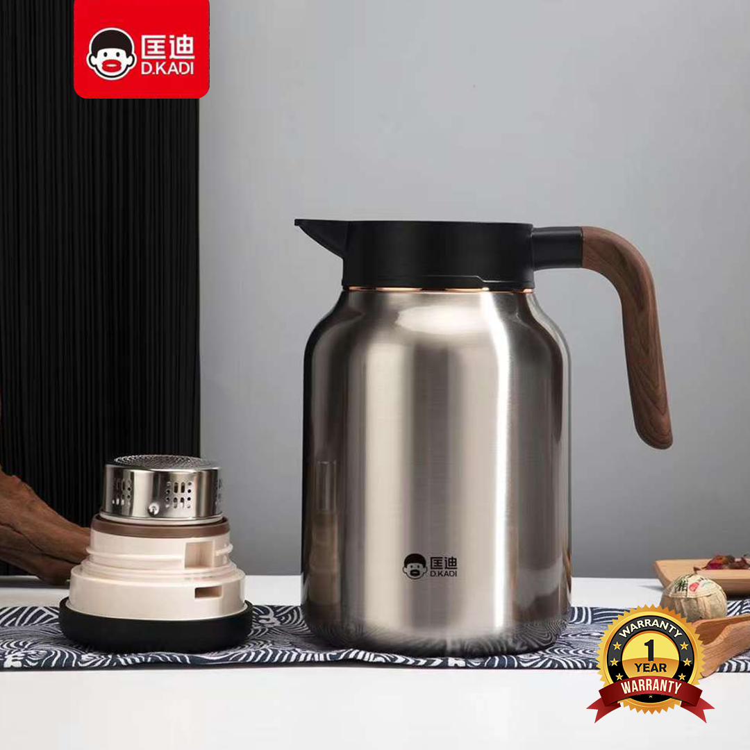 D.kadi 9068 Vacuum Flask - 1.8L - Black
