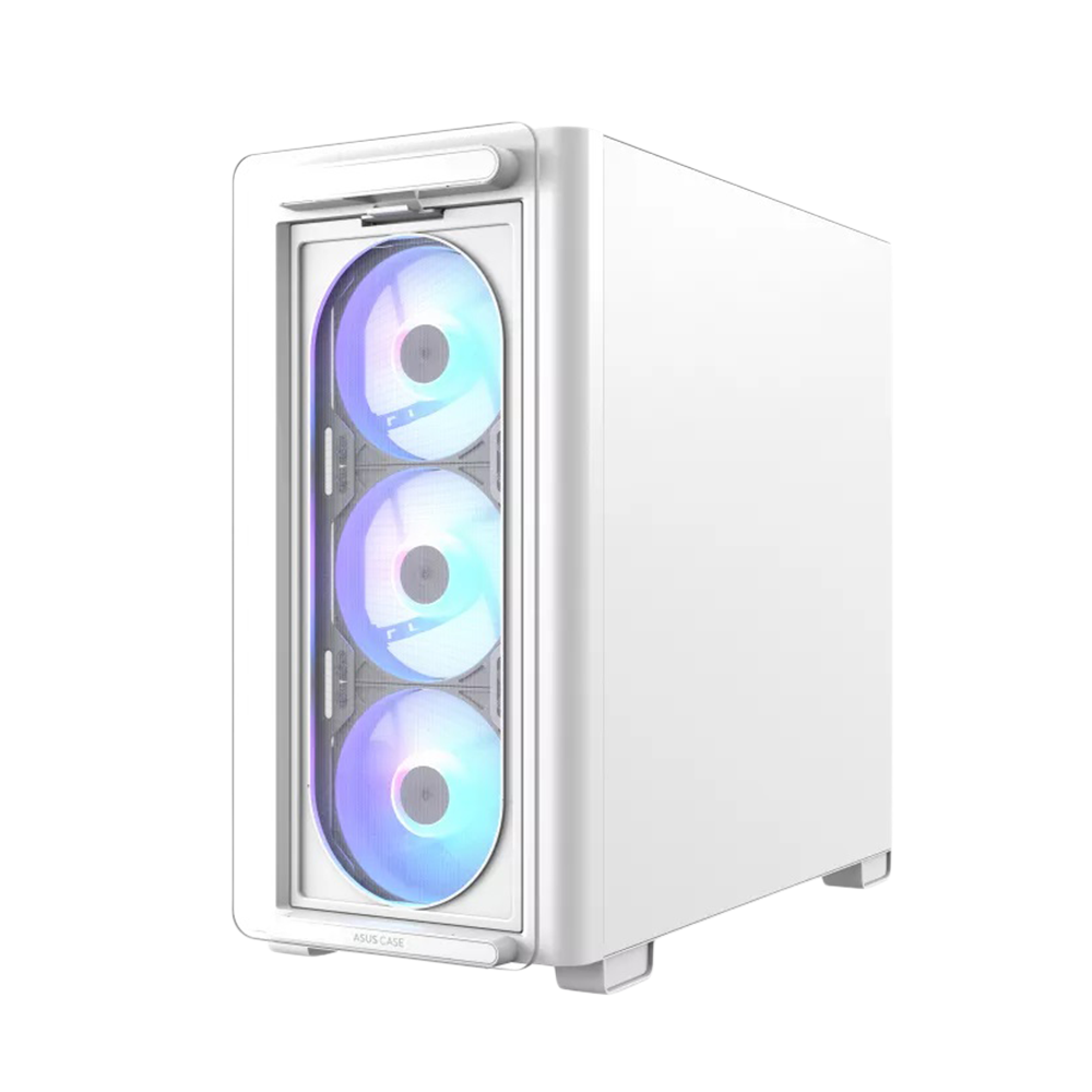 ASUS A23 Plus With 4 Fan RGB Mid Tower - White