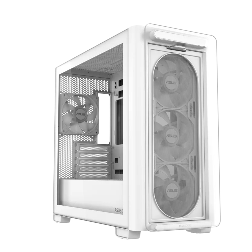 ASUS A23 Plus With 4 Fan RGB Mid Tower - White