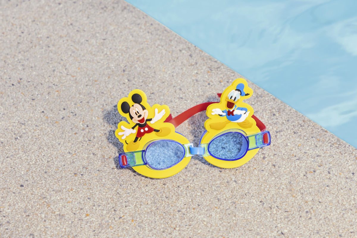 Bestway  Deluxe Goggles Mickey (One Pair Of Goggles, 1 Assorted Character Designs) Age 3+