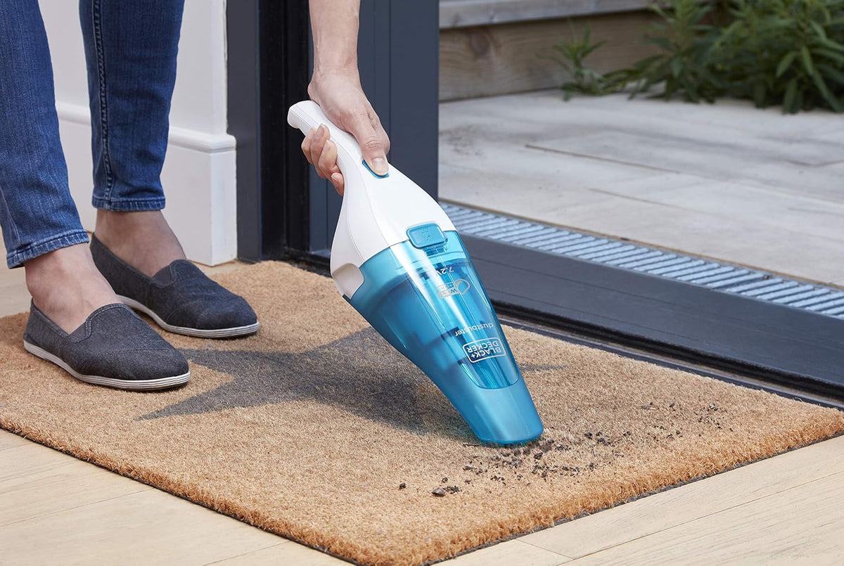 Black+Decker Cordless Wet & Dry Dustbuster Handheld Vacuum - 3.6V / 1.5Ah / White/Blue