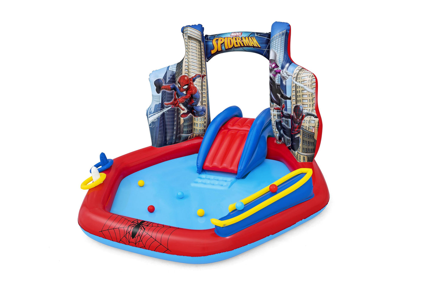 Bestway 2.11m x 2.06m x 1.27m play center (contents: 1 pool, 2 rings, 6 play balls, repair patch, 1 pc of water watcher tag.) age 2+