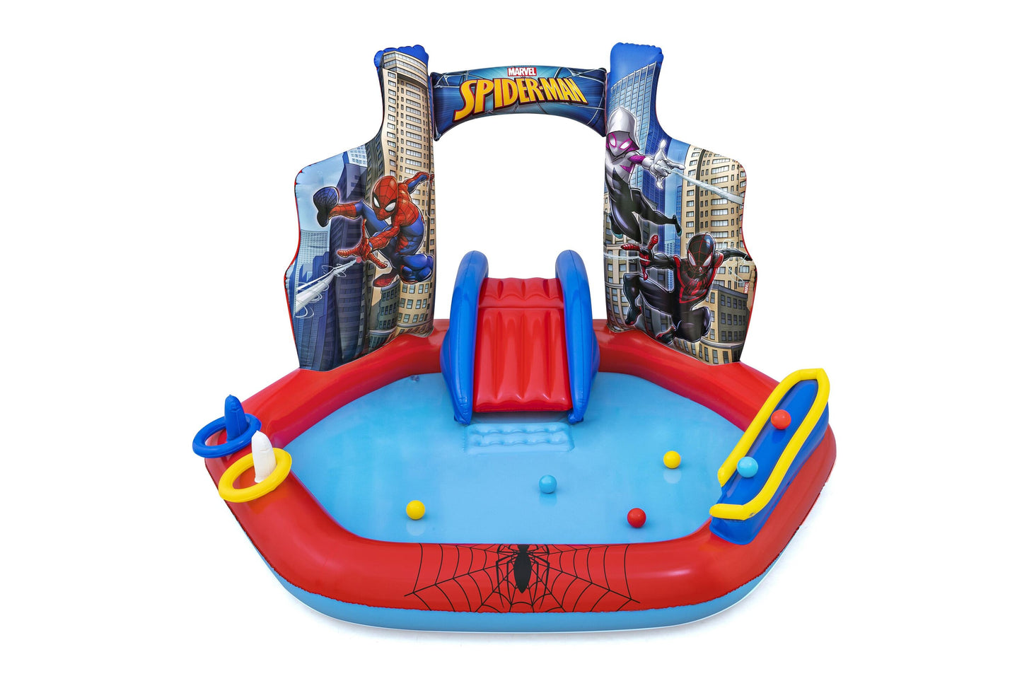 Bestway 2.11m x 2.06m x 1.27m play center (contents: 1 pool, 2 rings, 6 play balls, repair patch, 1 pc of water watcher tag.) age 2+