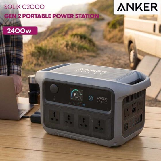Anker SOLIX C2000 Gen 2 Portable Power Station - 2400W / 2048Wh - Black
