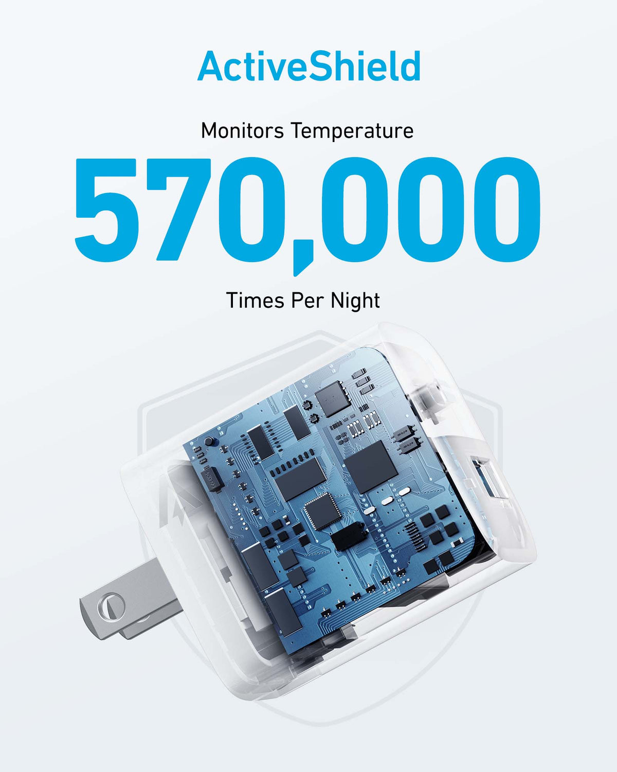 Anker 323 Charger - 33 W / USB-C To Lightning / 3ft / White