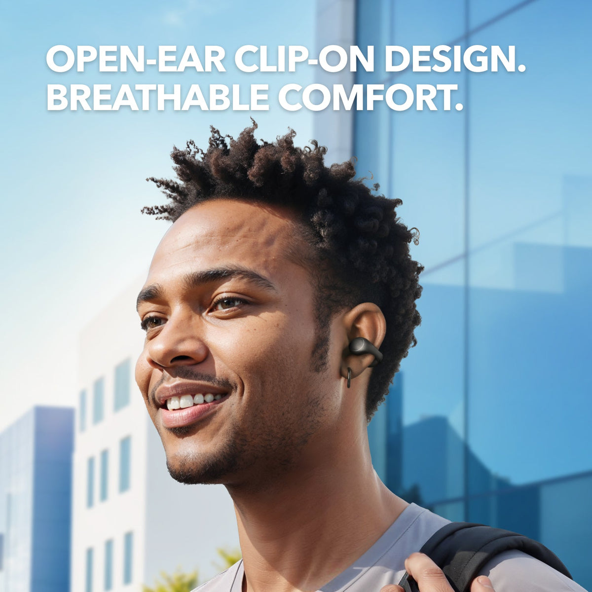 Anker Soundcore C40i Flexible and Comfortable Clip-On Earbuds - Dark Gray