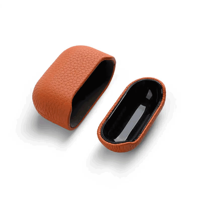 Melkco Premium Leather Case - Apple Airpod 3 / Orange Accessories > Mobiles & Tablets