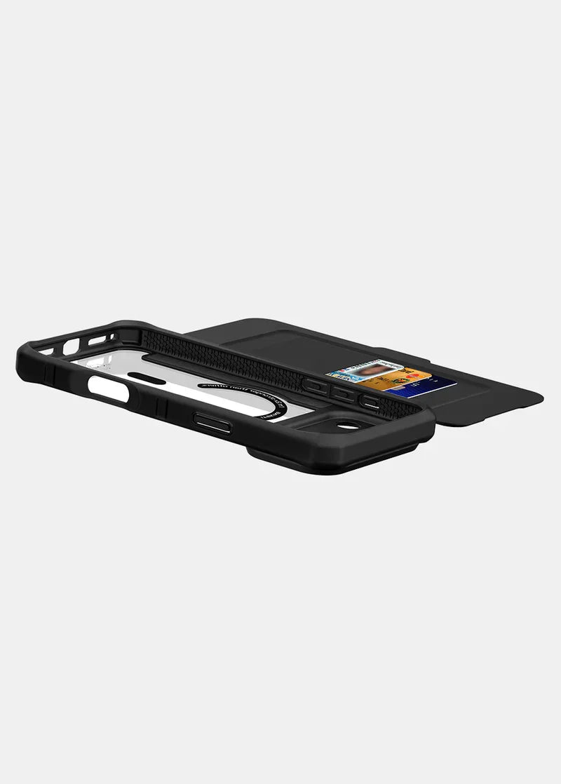 Itskins Hybrid Magfolio Series Magsafe Book Case For Apple iPhone 17 Pro - Black