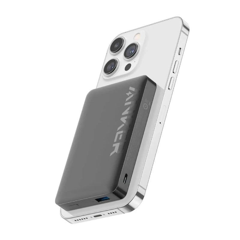 ANKER 334 MagGo Wireless Power Bank - 10000mAh / USB-A / USB-C / Black