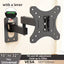 Zeno W118 Full Motion TV Wall Mount Brackets for 10-32 inch