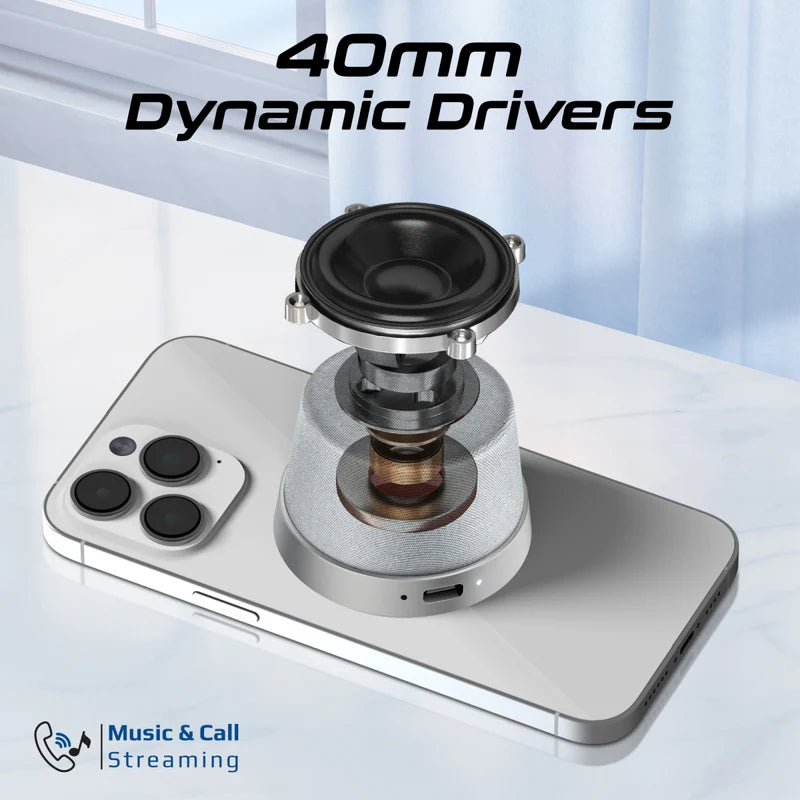PROMATE High-Fidelity Mini Bluetooth Speaker with MagSafe Compatible Base