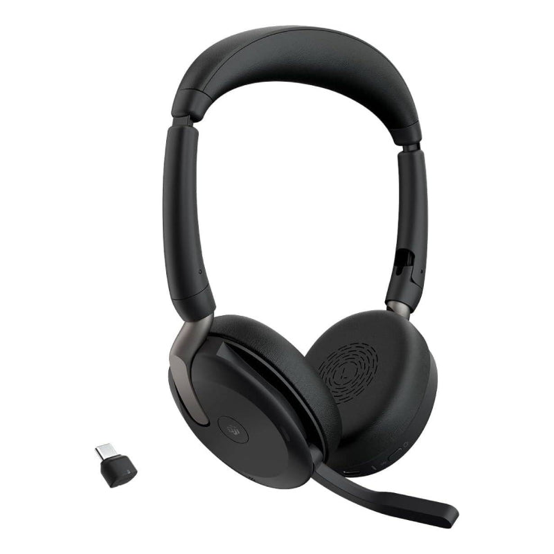 Jabra Evolve2 65 Flex MS Professional Stereo Headphone - Wireless / Black
