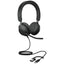 Jabra Evolve2 40 SE MS Stereo Headphone - Wired / USB-C/A / Black