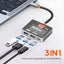 Mowsil USB-C to HDMI Multiport Adapter – 4K HDMI / USB-A 5Gbps / USB-C 100W PD / Transparent