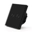 Gopeta 2-Gang Smart Wi-Fi Touch Switch with Glass Panel - Black