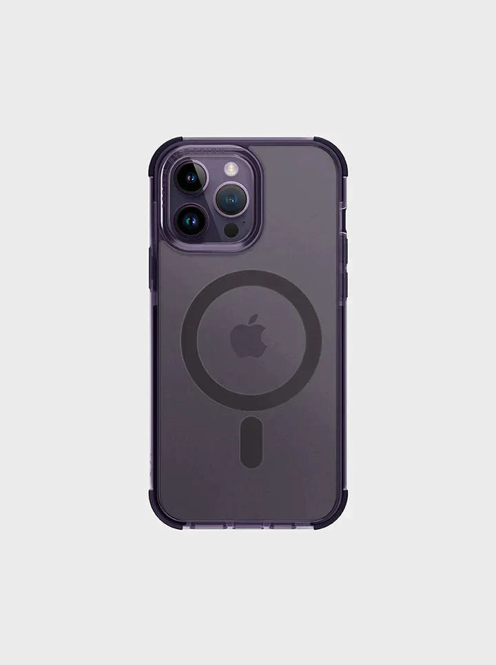 Uniq Hybrid Iphone 14 Pro Max (6.7) Magclick Charging Combat - Fig Purple Accessories > Mobiles & Tablets