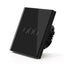 Gopeta 3-Gang Smart Wi-Fi Touch Switch with Glass Panel - Black