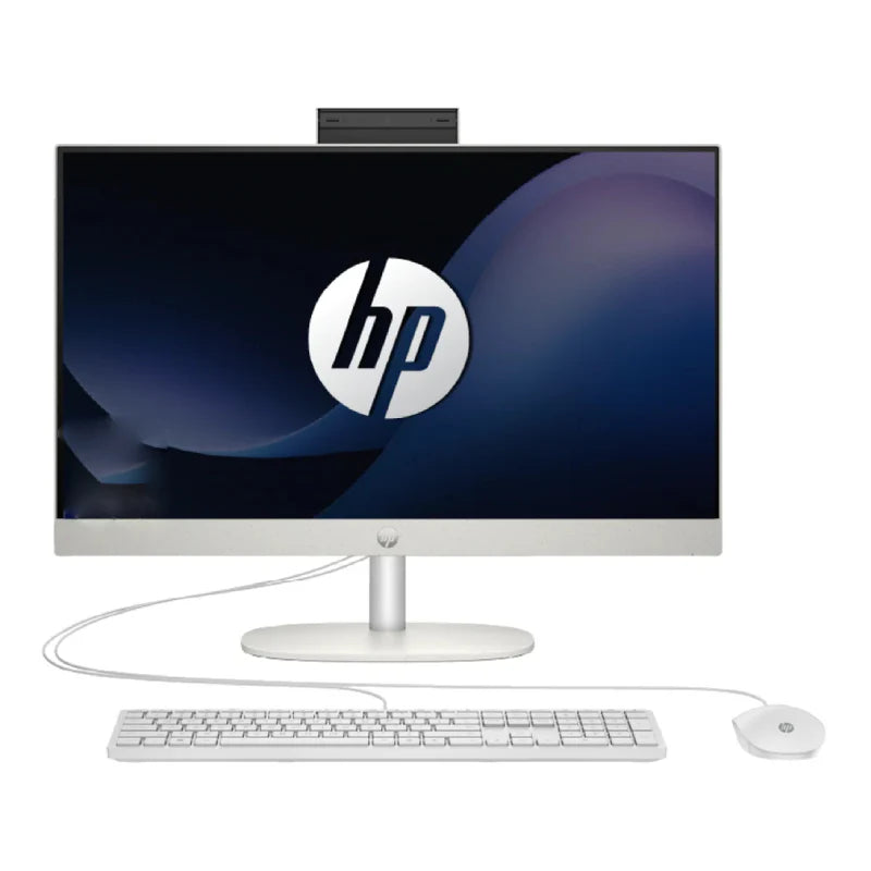 HP 24-CR1032NE AIO PC - Ultra 7 155U / 8GB / 512GB (NVME M.2 SSD) / 23.8" FHD Non-Touch / Shell White / 1YW - Desktop