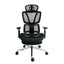 Black Bull Ergonomic Mesh Gaming & Office Chair with Footrest - Black Frame + Black Mesh