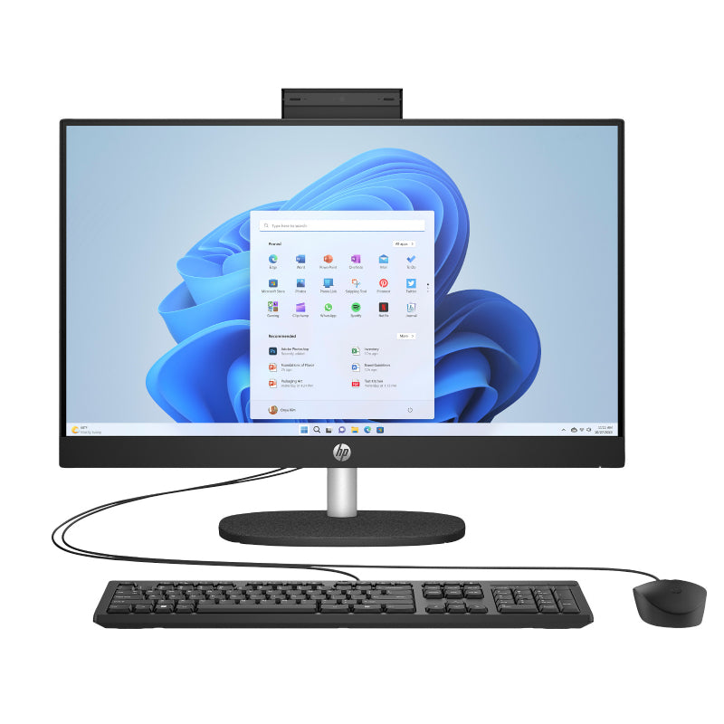 HP 24-CR1008NE AIO PC - Ultra 7 155U / 16GB / 512GB (NVME M.2 SSD) / 23.8" FHD Non-Touch / Win 11 Pro / Jack Black / 1YW - Desktop