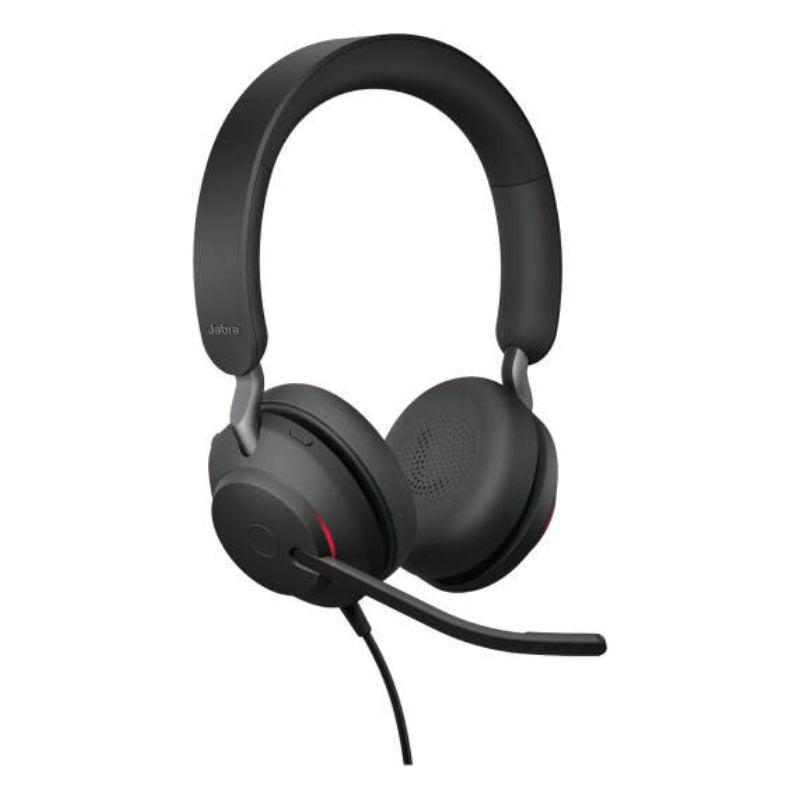 Jabra Evolve2 40 SE MS Stereo Headphone - Wired / USB-C/A / Black