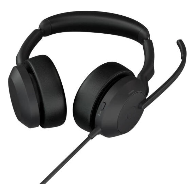 Jabra Evolve2 50 MS Stereo Headphone - Wired / USB-C/A / Black