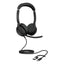 Jabra Evolve2 50 MS Stereo Headphone - Wired / USB-C/A / Black