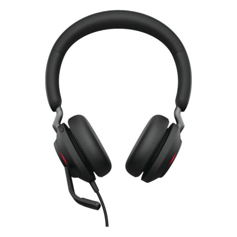 Jabra Evolve2 40 SE MS Stereo Headphone - Wired / USB-C/A / Black
