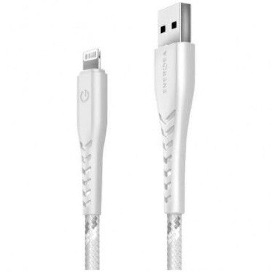 Energea Nyloflex Cable, Charge And Sync Tough Lightning C89 Mfi 1.5M – White