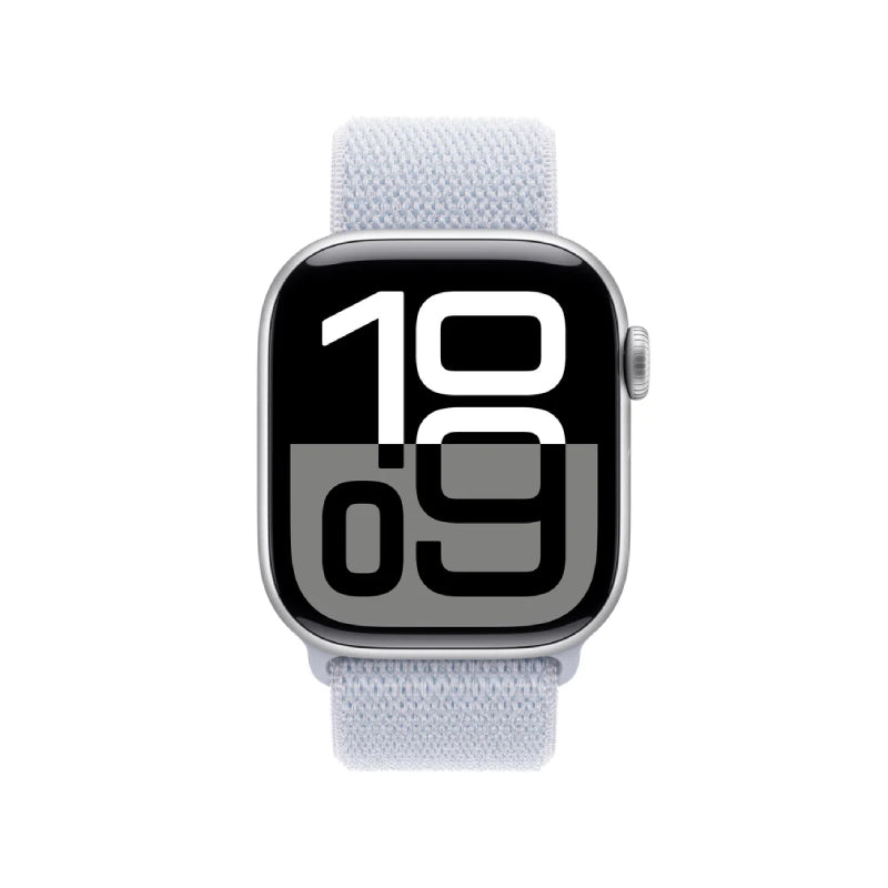 Apple Watch Series 10 with Sport Loop - LTPO OLED / 64GB / 46mm / Bluetooth / Wi-Fi / Blue Cloud Smart Watches