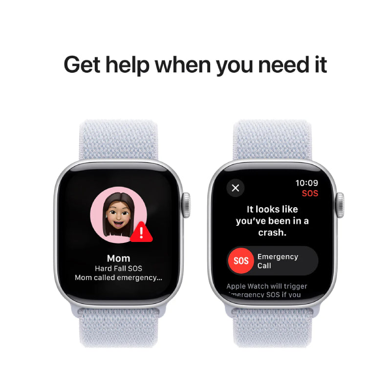 Apple Watch Series 10 with Sport Loop - LTPO OLED / 64GB / 46mm / Bluetooth / Wi-Fi / Blue Cloud Smart Watches
