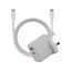Bazic Goport Velox Bundle, 1C1A Charger 35W(Uk) With Weave Cable - Vanilla