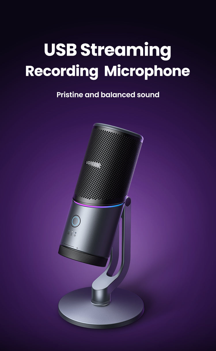 UGREEN Desktop USB-A to USB-C Microphone - Grey