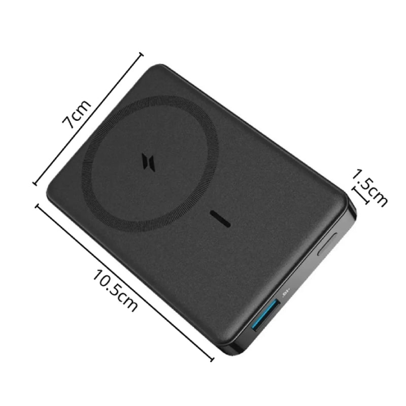 ANKER 334 MagGo Wireless Power Bank - 10000mAh / USB-A / USB-C / Black