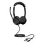 Jabra Evolve2 50 MS Stereo Headphone - Wired / USB-C/A / Black