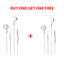 Pawa Chords Lite Edition Stereo Wired Earphone - 3.5mm / 1.2 Meter / White - Buy One Get One Free