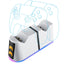 Vertux DuoDock-PS5 2-in-1 Charging Dock for PS5 DualSence Controller - Black